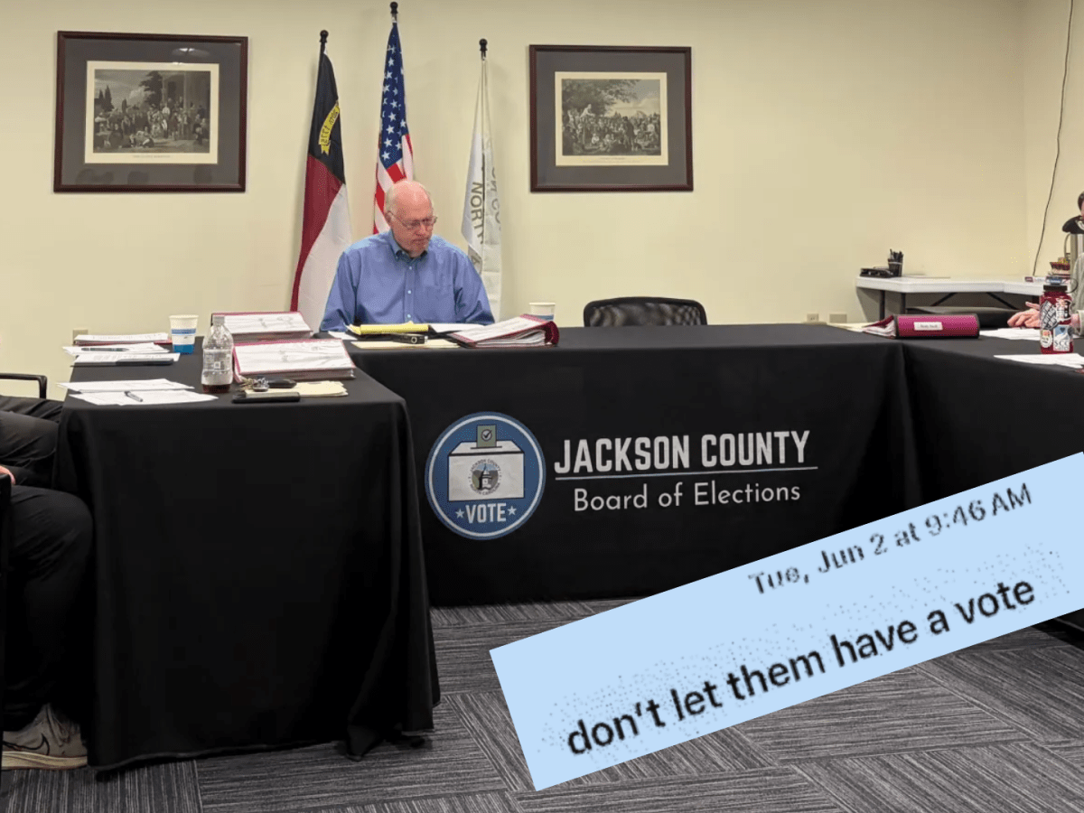 ‘Don’t let them have a vote’: Text messages about WCU polling site from auditor’s office staff to Jackson County Board of Elections chair 